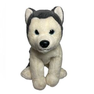 VTG 1999 Ty Beanie Buddies Nanook Husky Wolf 11" Plush Gray Off White
